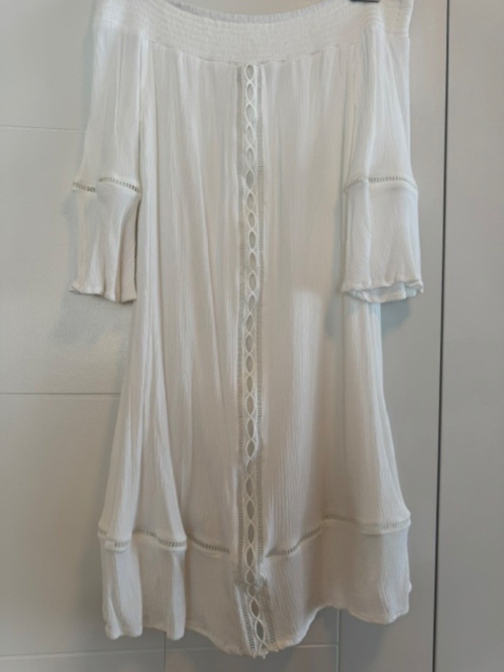 OFF-SHOULDER DRESS - WHITE - Size M